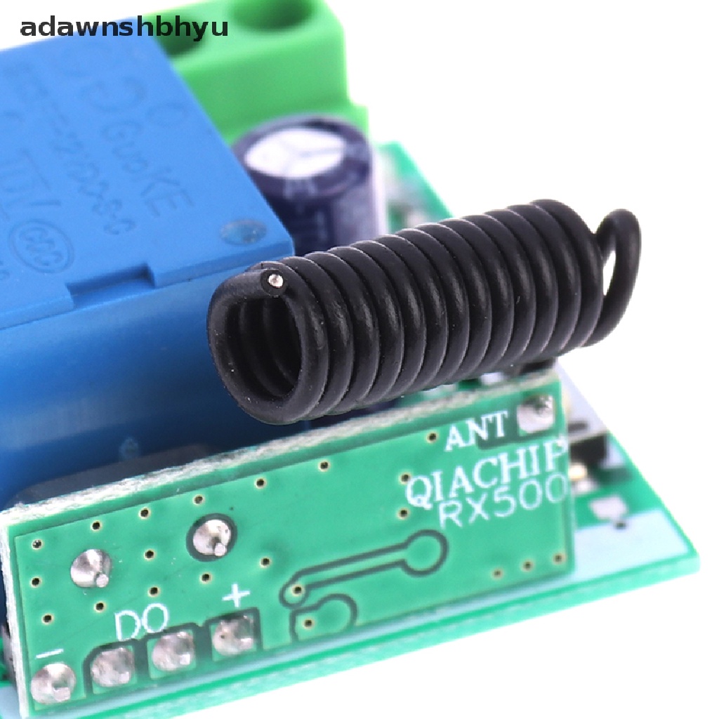 Adawnshbhyu 1CH Channel Wireless RF Remote Control Receiver Relay Switch DIY Modul 433MHz ID