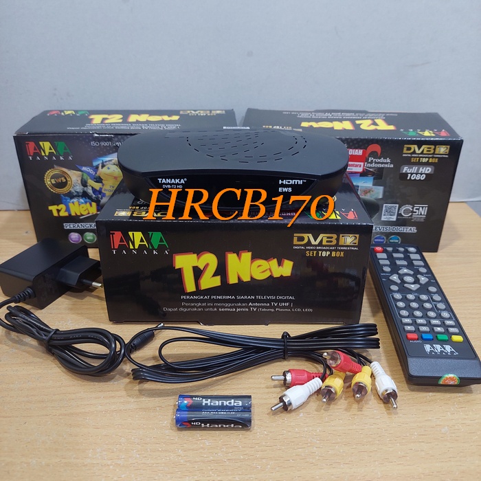 STB TV Digital Tanaka T2 New Set Top Box Tanaka DVB T2 New -HRCB