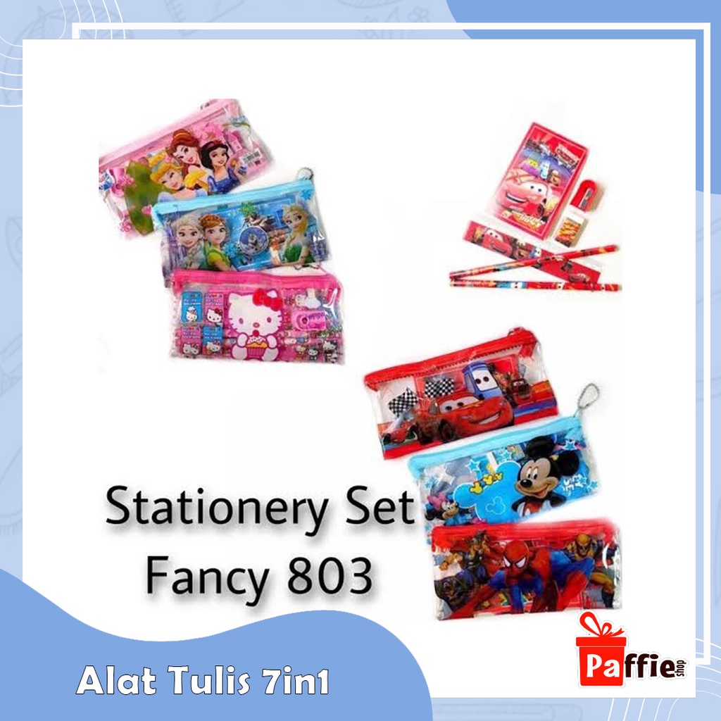 

Paket Alat Tulis 7in1 Tempat Pensil Stationery Set 803 Anak Sekolah A
