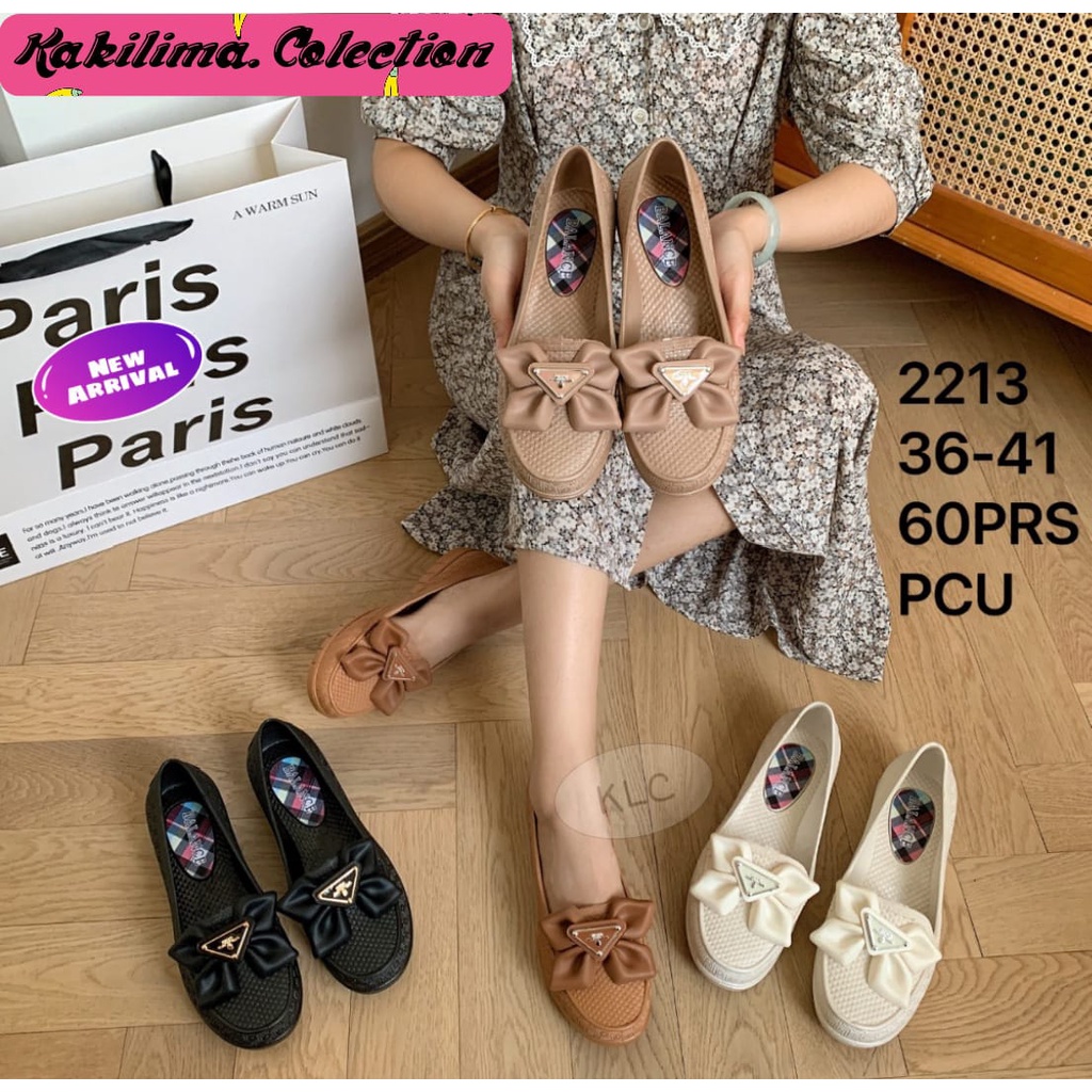 seaptu karet jelly wanita flatshoes pita perempuan balance 2213