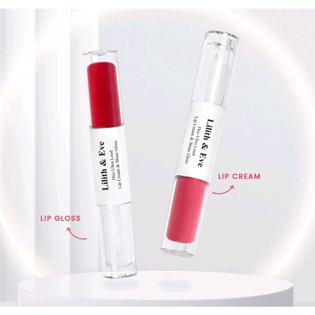 LILITH AND EVE 2 In 1 Ultra Loud Lip Cream and Lip Gloss - Matte Finish and Shine Gloss Lipstik