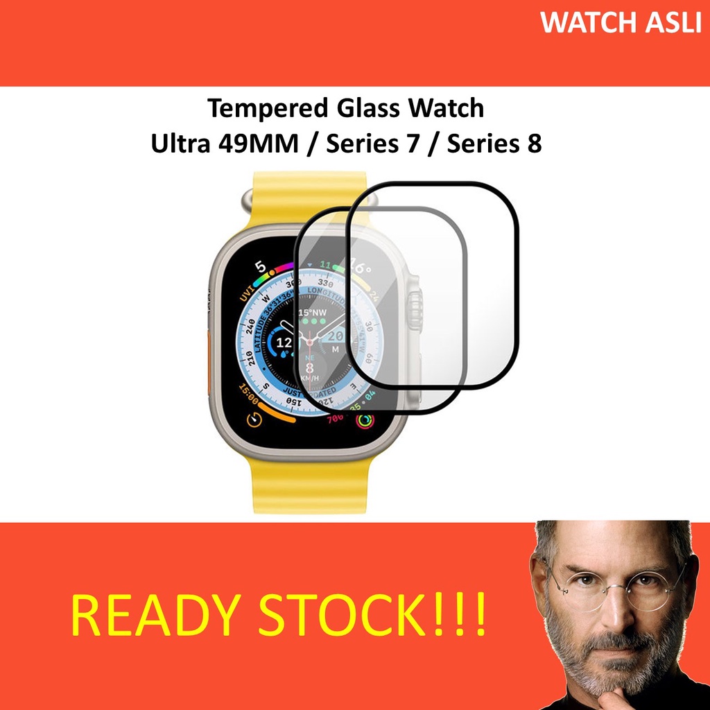 Apple Watch Ultra 49mm / Series 8 7 41mm 45mm Tempered Glass Premium