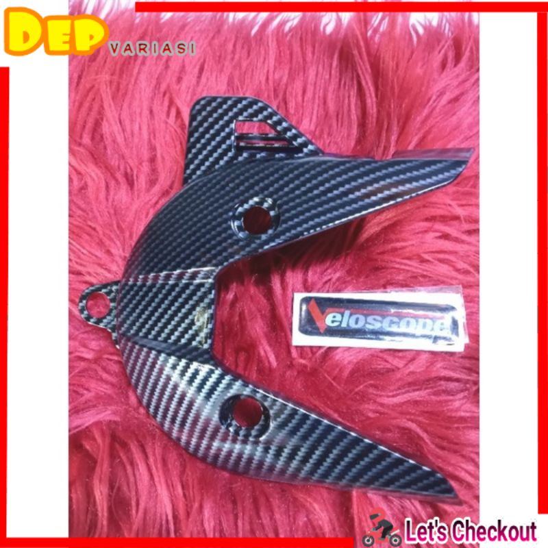 Cover Keongan CVT Carbon Honda Beat, Scoopy ESP Tahun 2015-2019