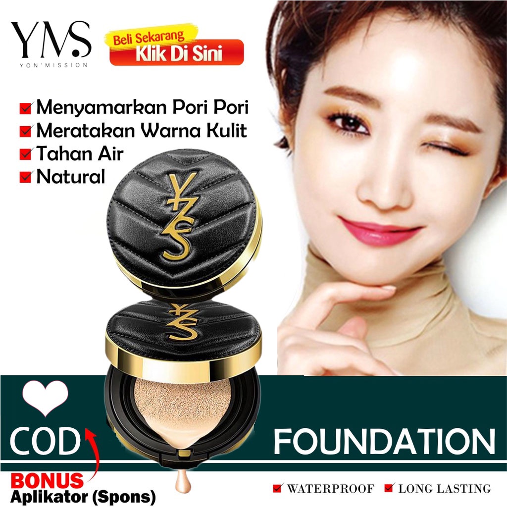 Mushroom Head Air Cushion Waterproof BB Cream / Fondation Make Over / Bedak Basah Glowing Anti Air T