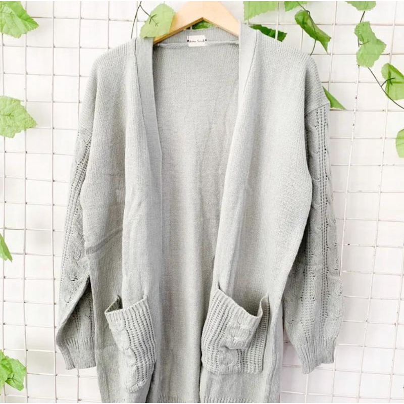 Yoora Cable Long Cardigan by yoora sarah