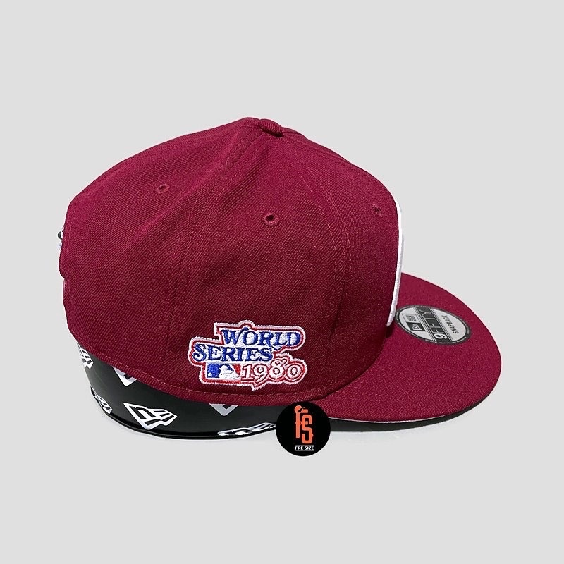 TOPI NEW ERA ORIGINAL 950 WS 1980 PHILADELPHIA PHILLIES MAROON