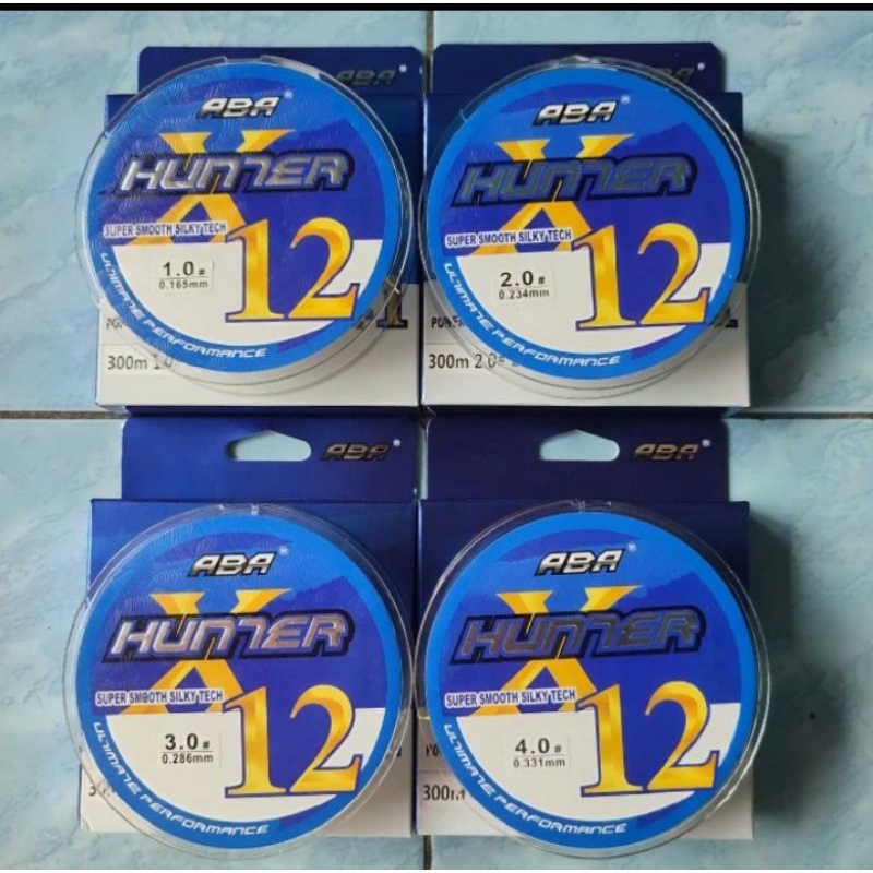 Senar pe x12 aba Hunter 300m 500m pe1 pe2 pe3 pe4