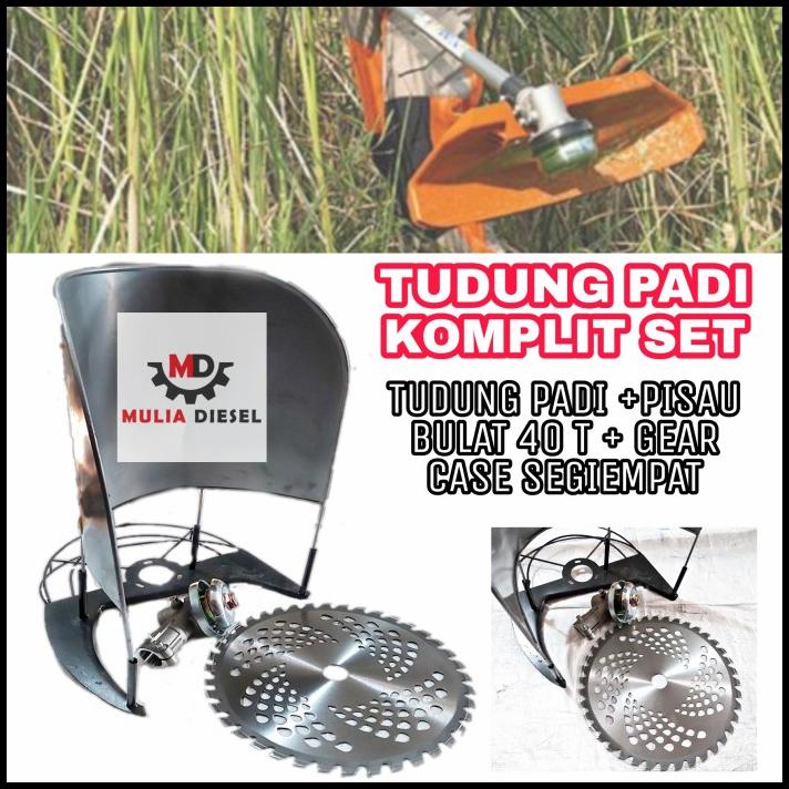 

Promo Tudung Pemotong Padi + Gear Case Segiempat + Pisau 40 T Komplit