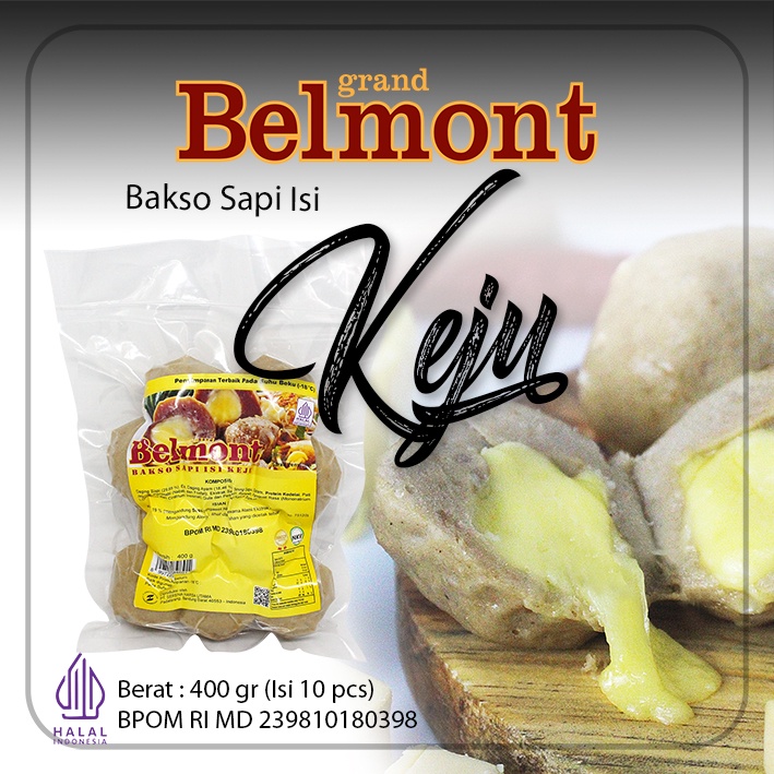 

Bakso Keju Belmont Kemasan Vakum 400 gr. Nikmat, Lezat, dan Halal