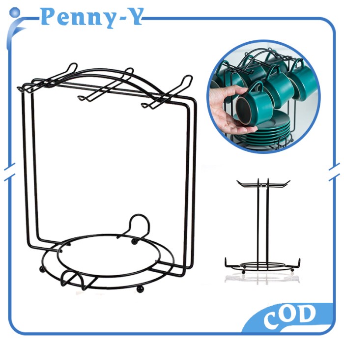 Rak Rak Gantung Cangkir Stainless Steel/Rak Gelas Gantung/Rak Gelas Besi