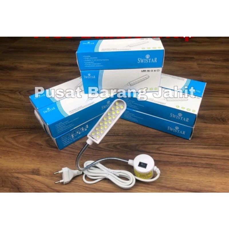 0Lampu LED mesin jahit 20 titik SWISTAR