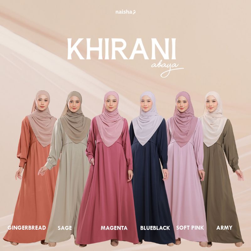 Gamis Khirani Abaya by Naisha Hijrah