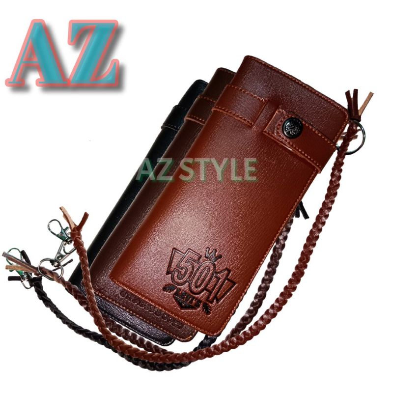 NEW!! AZ.STYLE KOLEKSI DOMPET TERBARU/DOMPET RANTAI TALI KULIT SINTETIS