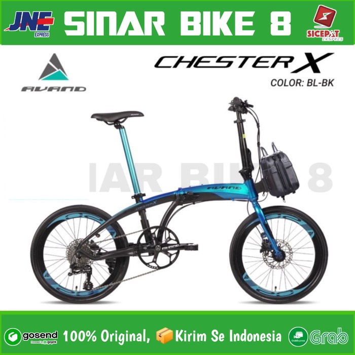 Sepeda Lipat Ukuran 20 Inch AVAND CHESTER X 10 BY UNITED Alloy Hidrolik