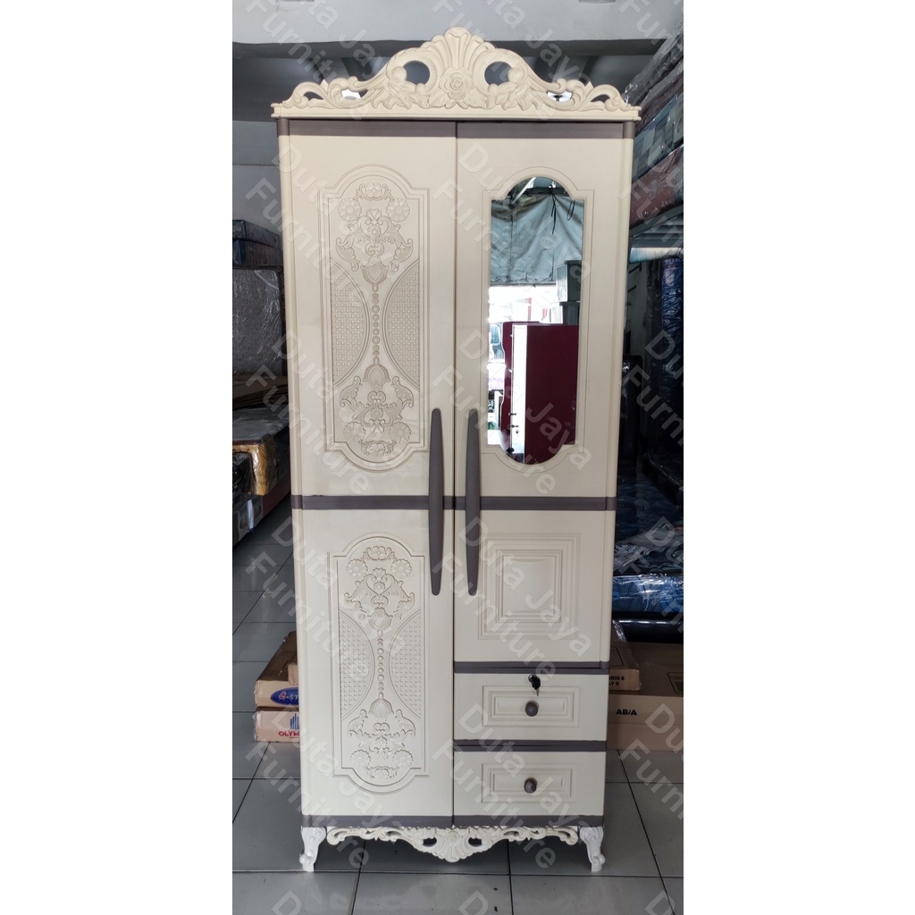 Lemari Plastik | Lemari Olymplast 2 Pintu | Lemari Pakaian | Lemari Baju | Olymplast OTC 2P Classic