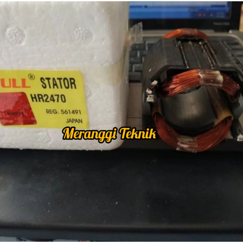id1282 Stator HR2470 HR 2470 bor 3 fungsi makita hammer drill Bull