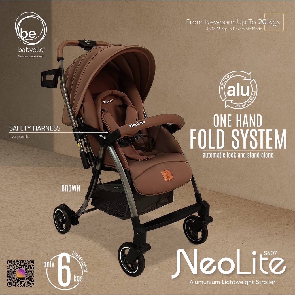 Stroller Babyelle NEO LITE Reversible Stroller S 607 Kereta Bayi Baby Elle bisa Hadap Ibu S607