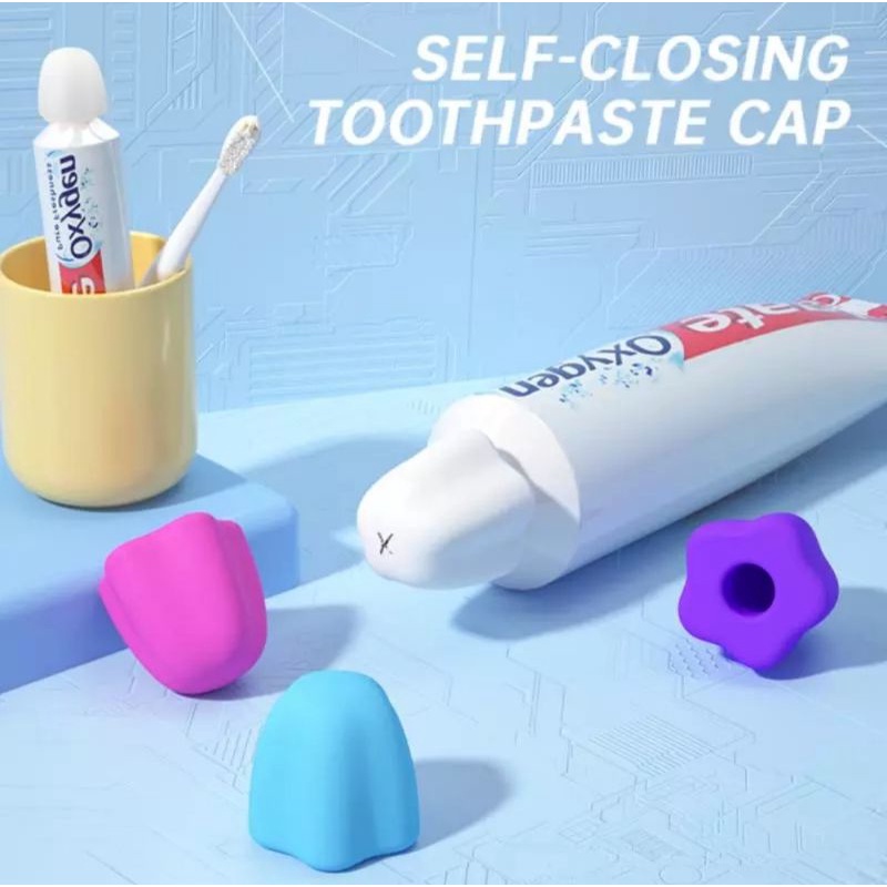 Tutup Odol Pasta Gigi Dispenser Odol Bahan Silicon Toothpaste Cap