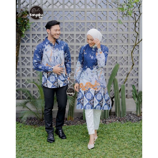 ATASAN BATIK COUPLE MODERN PREMIUM LAKSITA || ATASAN KERJA || S-M-XL-XXL-3L