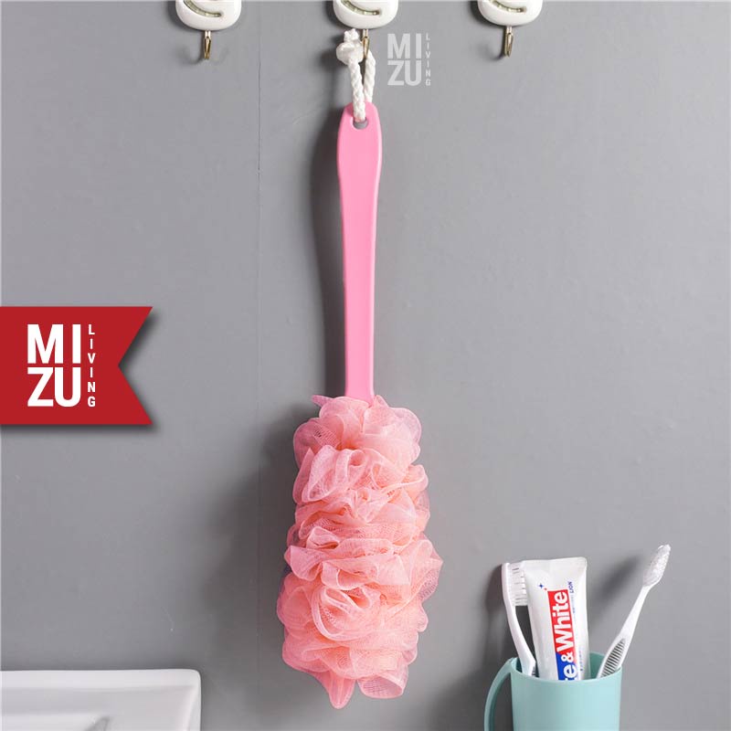 MIZU BAKSURA Back Scrubber Loofah Sikat Mandi Punggung Spon Gagang Panjang