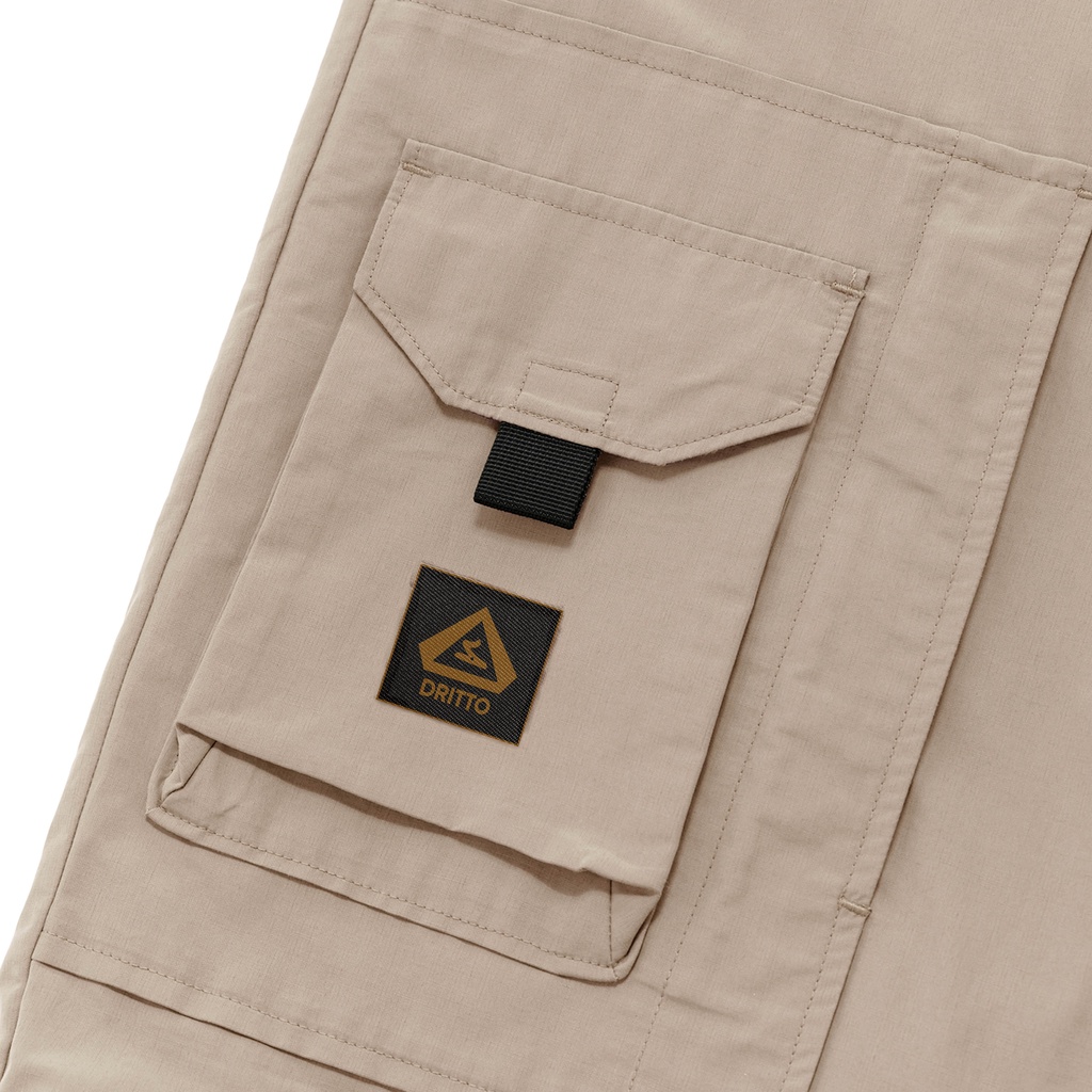 Dritto Cargo Pants - Celana Cargo Reguler Fit &quot;Bukvalno&quot; - Brown