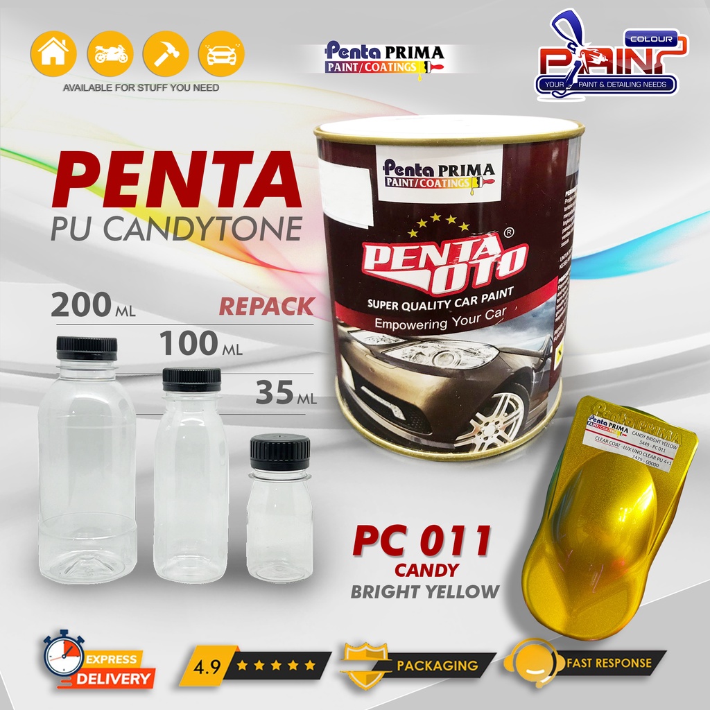 Cat Candy tone CANDY BRIGHT YELLOW PU PENTA OTO PC 011 - BRIGHT YELLOW 1KG