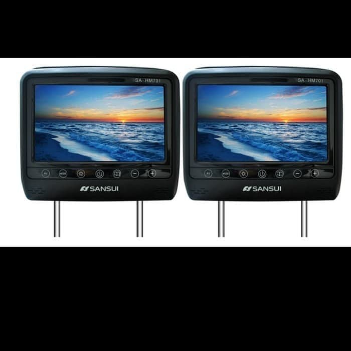 Tv Headrest Mobil Merek Sansui Sa-Hm802 Tv Jok Mobil