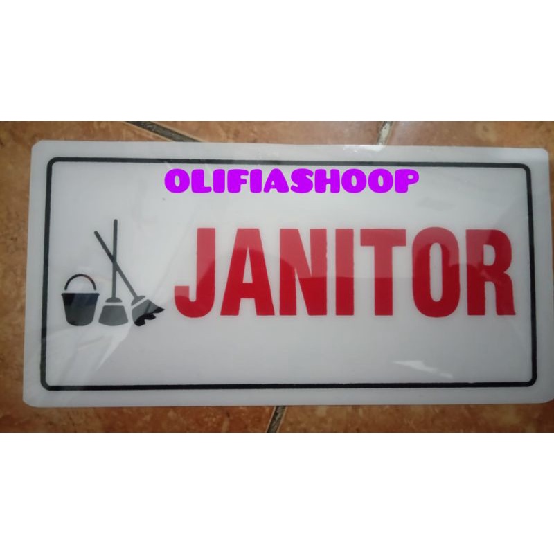 

MIKA SIGN JANITOR