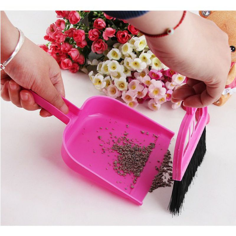 Sapu Pengki Mini Set Mini Dustpan Serokan Mini Set Sapu Karpet Mobil Pembersih Meja