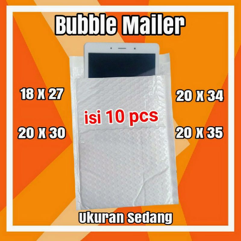 

Bubble mailer / polymailer bubble / amplop bubble size sedang (10 PCS)