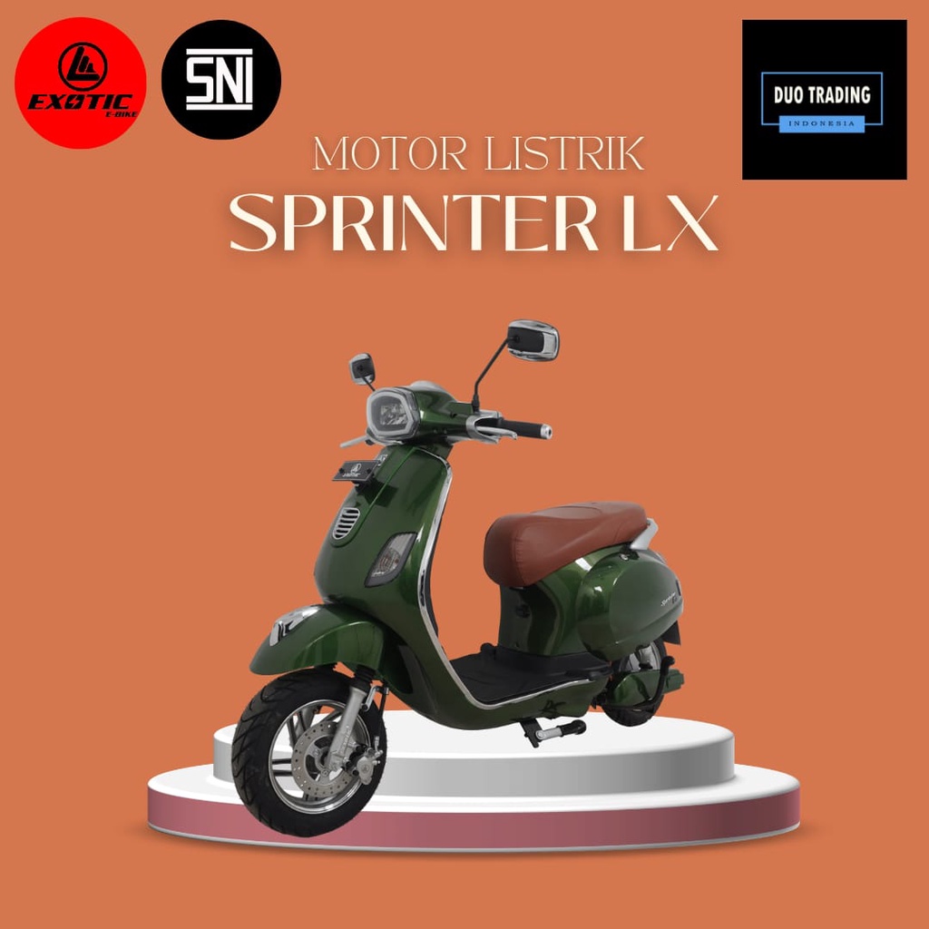 Sepeda Motor Listrik Vespa Listrik Sprinter LX Pacific Exotic