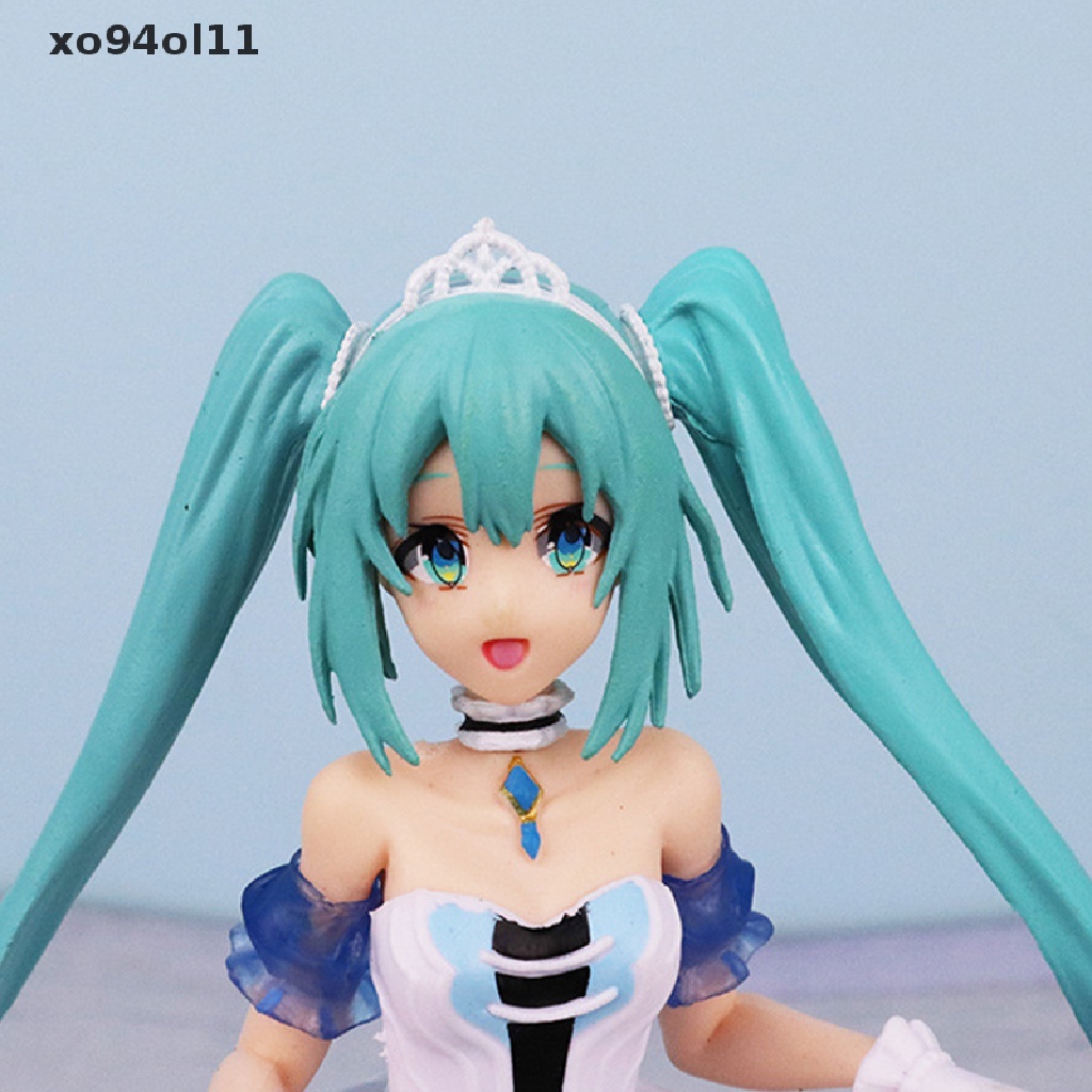 Patung Baju XO Anime Hatsune Miku Cute Kawaii Virtual Singer Miku Manga Statues Model OL