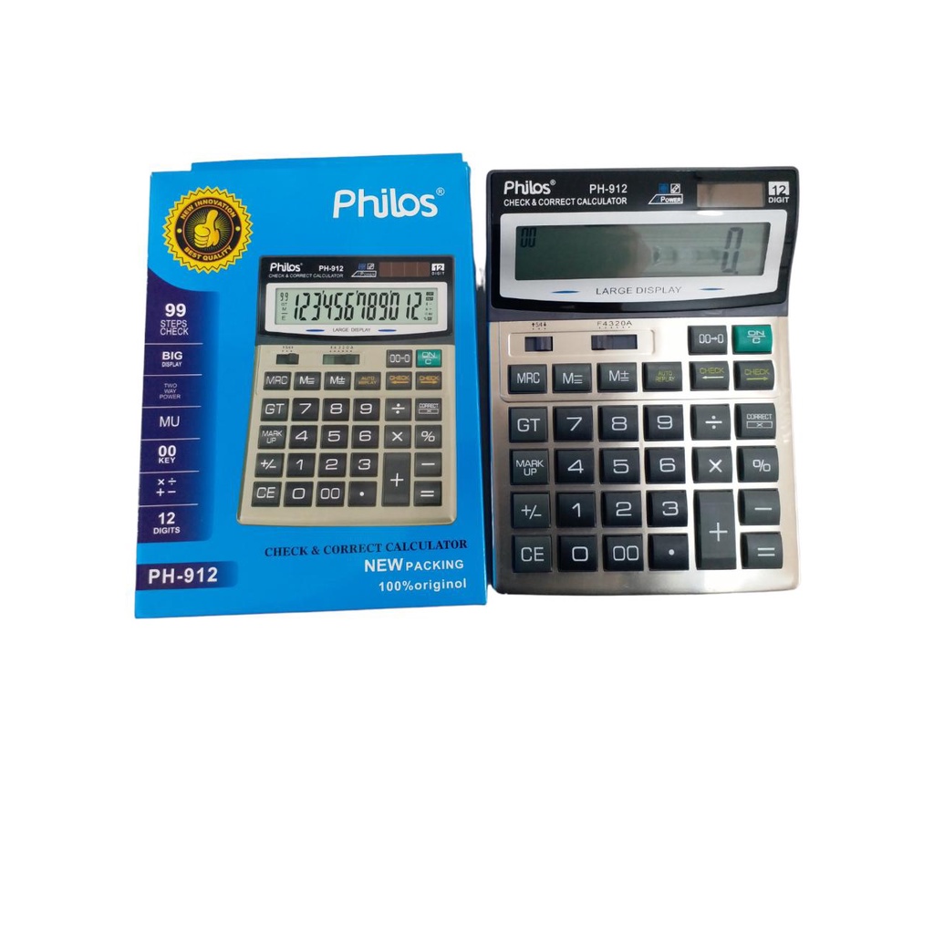 

KALKULATOR PHILOS PH 912 / CALCULATOR PHILOS PH 912