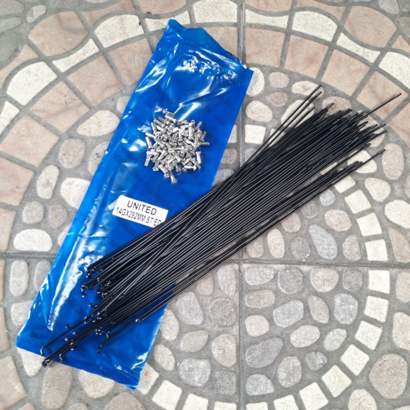 292 mm 72pc JARI JARI SPAK UNITED STAINLESS 14G x 292 mm HITAM