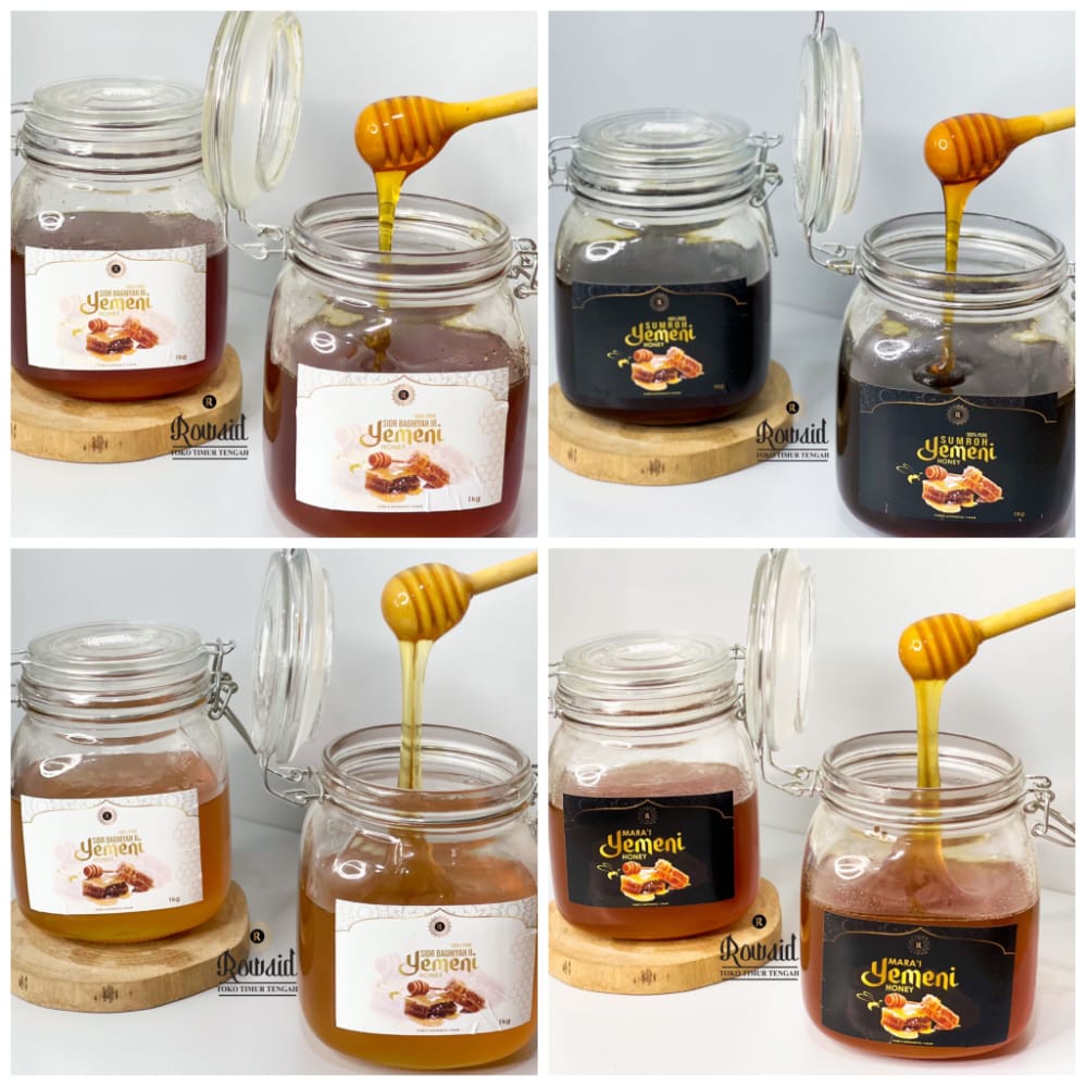 MADU MURNI YAMAN MARA'I, SUMROH, SIDR FAKHIR, SIDR BAGHIAH PREMIUM arab pure 100%
