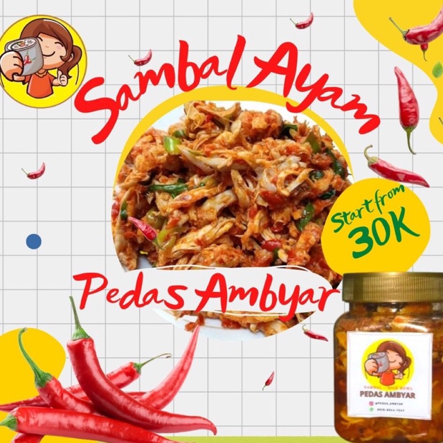 

[PROMO DISKON] Sambal Pedas Ambyar - Ayam