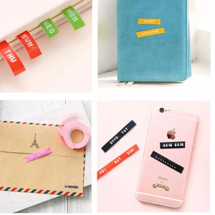 

((O-8-E ♥> Refill Tape Laber Maker merk Cidy emboss 3m x 9mm - BASIC COLOR (HARGA GROSIR) premium