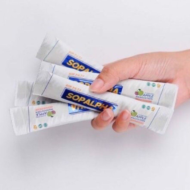 SOPALPHA ECERAN PER 1 SACHET BPOM HALAL SOP ALPHA  BIOBOOST SOPALPA BIO BOOST PER SACHET KESEHATAN
