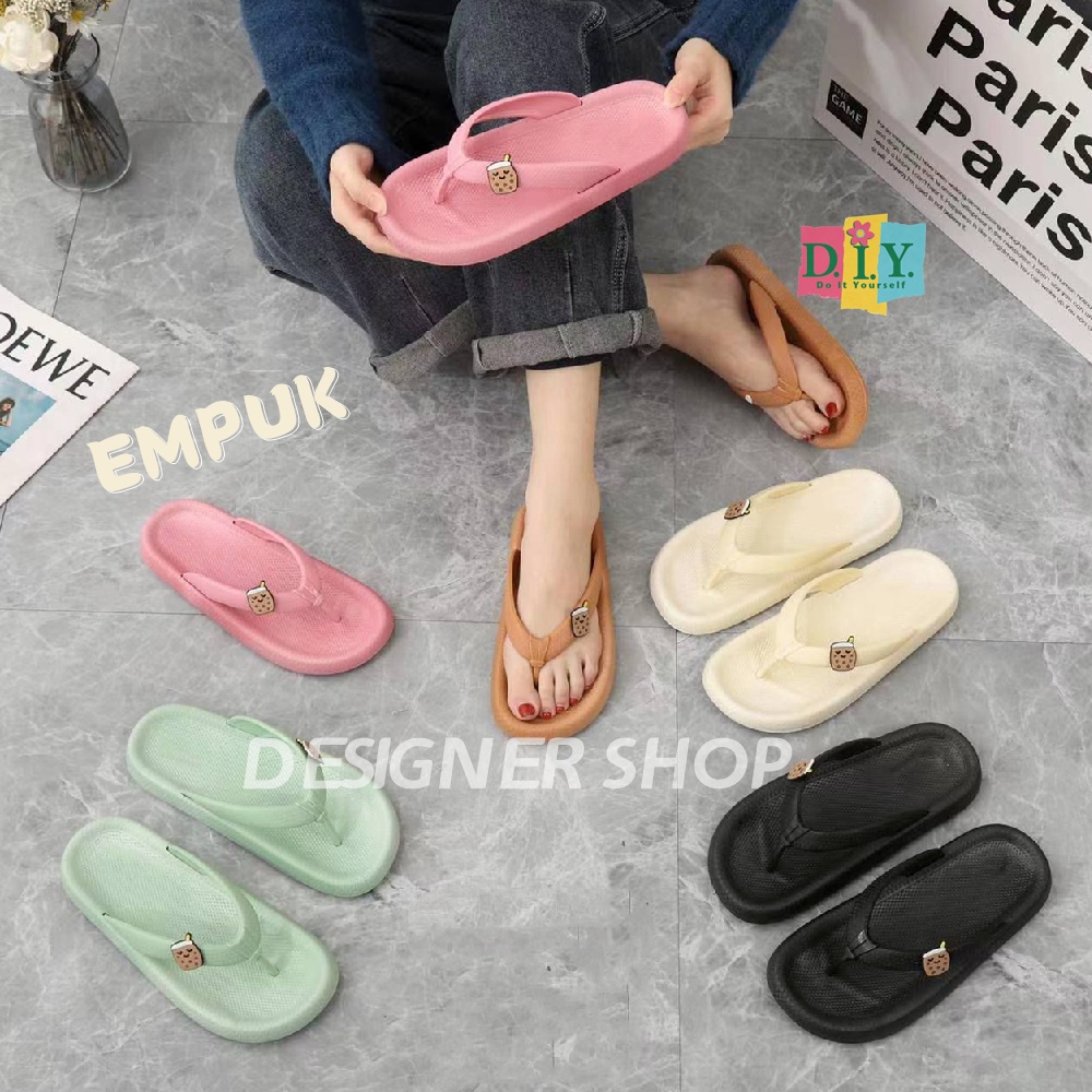 Sandal Jelly Wanita Jepit BOBBA LUCU Terbaru Sendal Empuk IMPORT