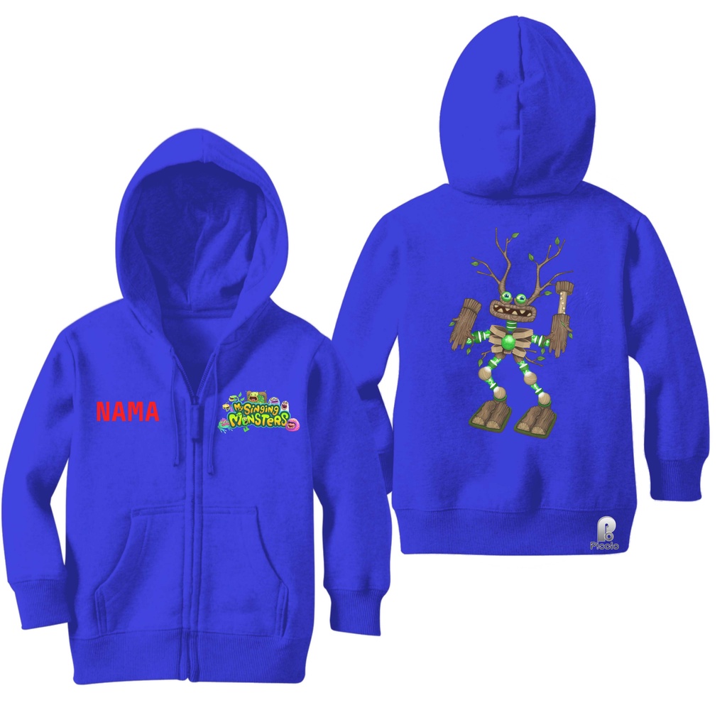 SWEATER HOODIE ZIPPER ANAK MOTIF EPIC WUBBOX MY SINGING MONSTER UNISEX (FREE NAMA)