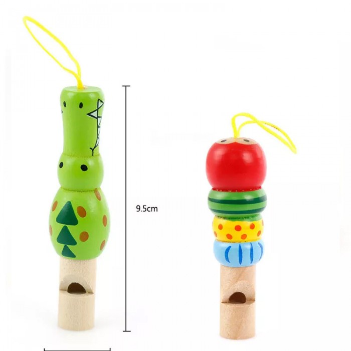 Mainan Musik Bayi Peluit Baby Whistle Animal Kayu Wooden Toys Peluit Kayu Ssensory Latihan Meniup