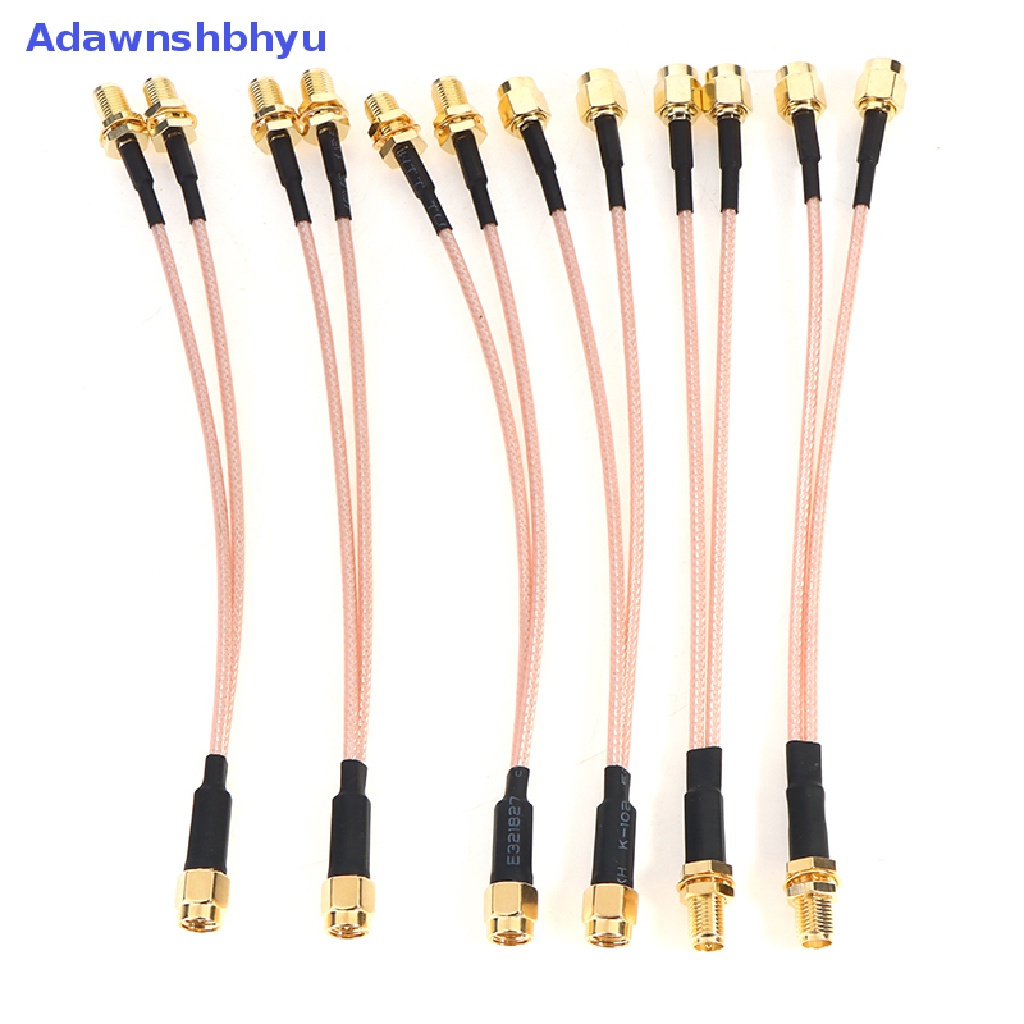 Adhyu SMA to 2X SMA Male Female Y type Splitter Combiner Jumper Kabel Kuncir ID