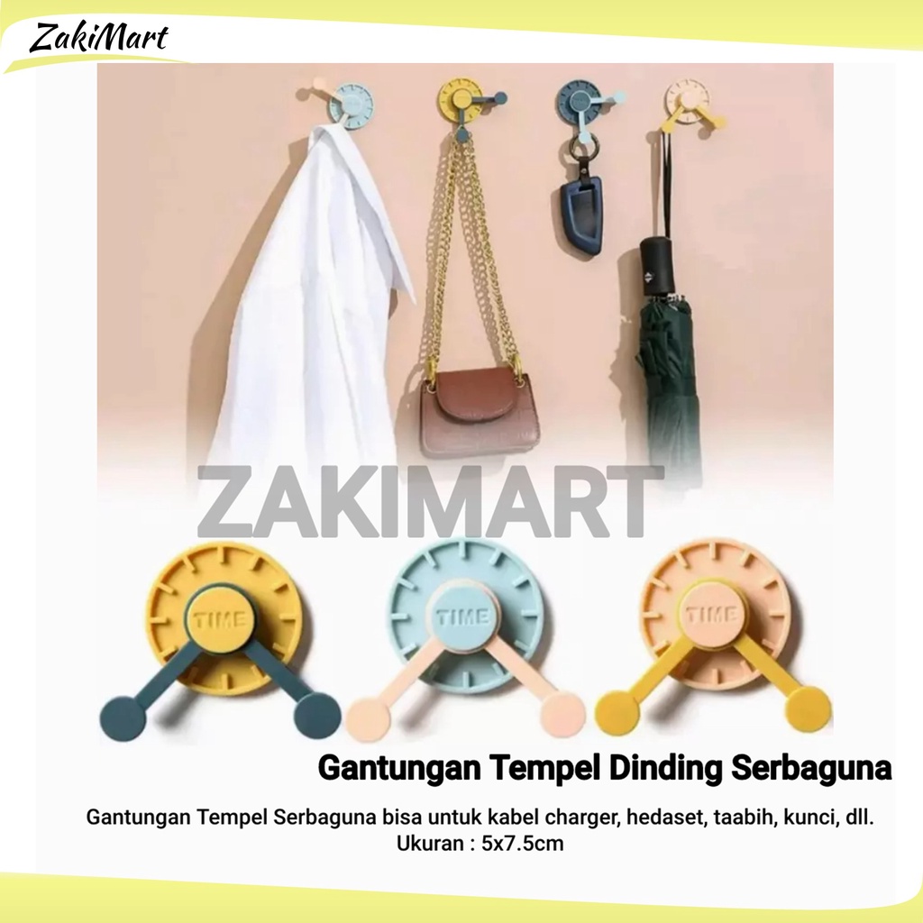 Gantungan Tempel Dinding Serbaguna Gantungan Kabel Hook Tempel