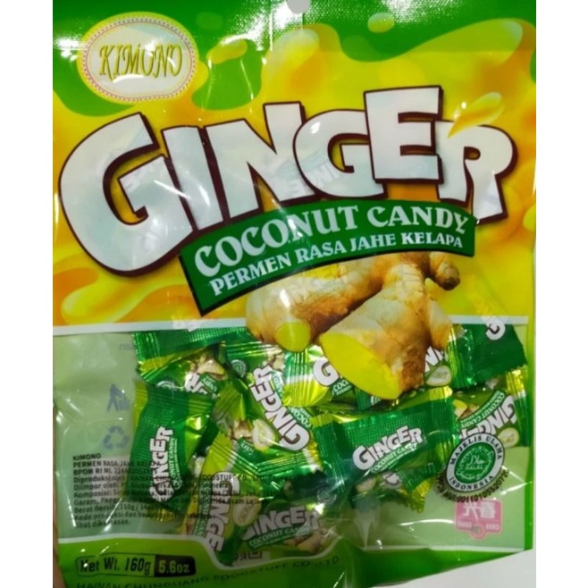 

permen jahe ginger coconut 160 gr/kimono ginger candy