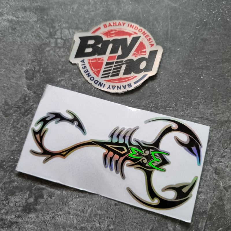 Sticker KALAJENGKING Stiker Scorpio tumpuk cutting