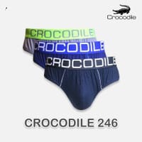 1 Box isi 3 Pcs Celana Dalam Crocodile 521 246 - CD Pria - Karet Boxer