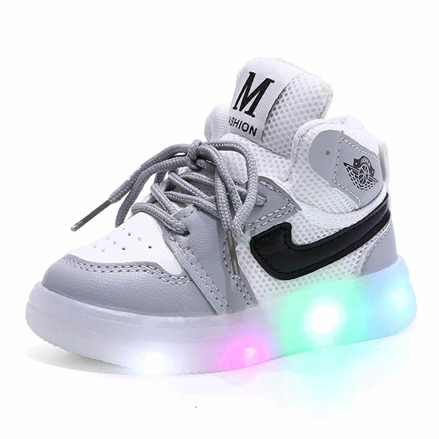 Juragan Junior [COD] Sepatu EVER Sepatu anak Perempuan Dan Laki-Laki LED Import 21-30