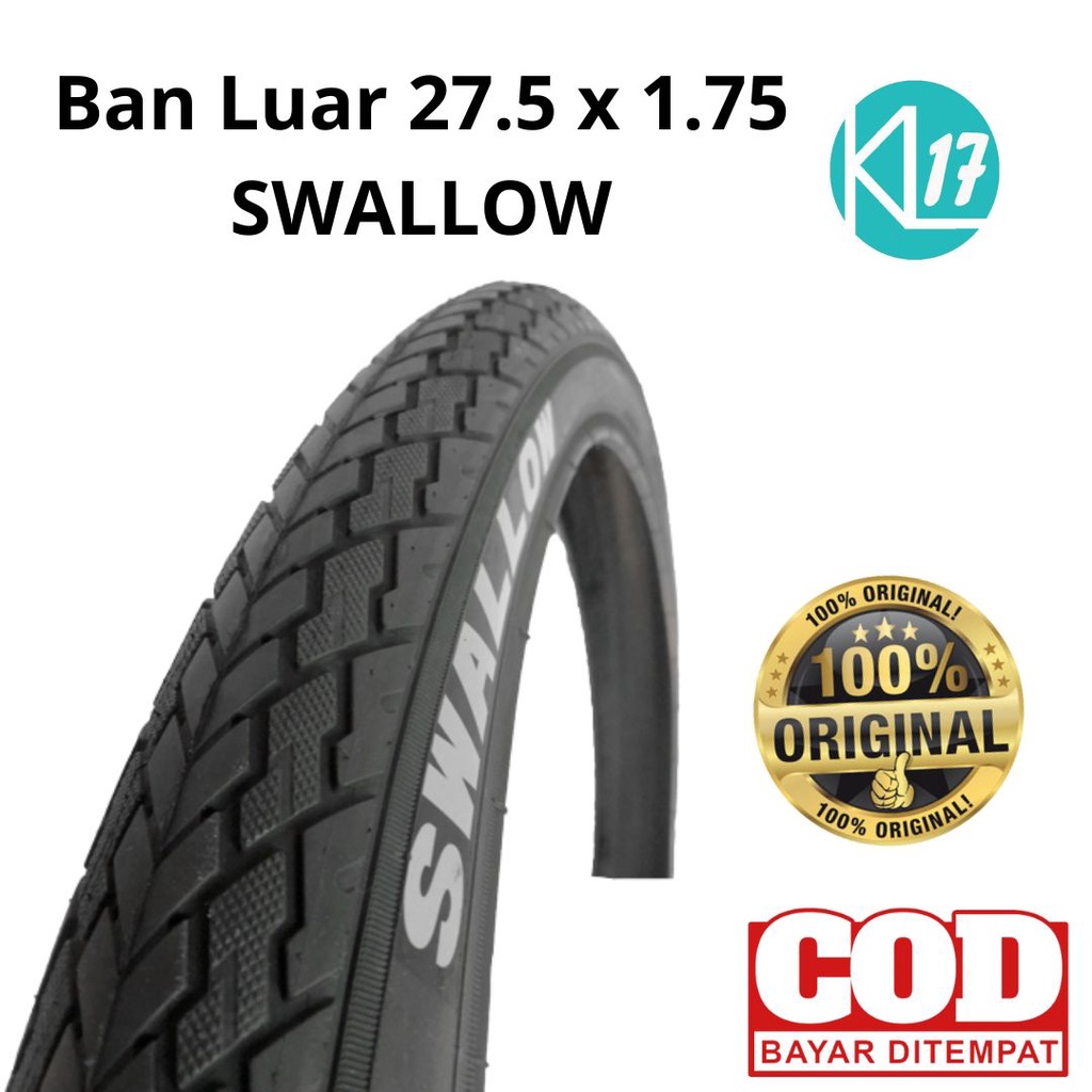SWALLOW Ban Luar 27.5 X 1.75 Ban Luar Sepeda 27.5 MTB CTB