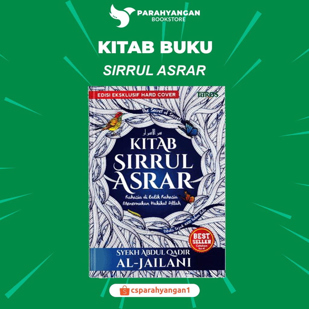 Buku  best seller Terjemah SIRRUL ASROR Hard Cover - Syaikh Abdul Qodir al Jailani BUKU KITAB SIRRUL