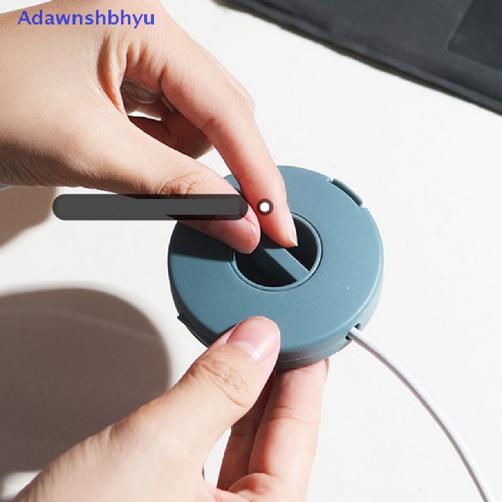 Adhyu Klip Kabel Kawat Bulat Mini Organizer Desktop Clips USB Line Cable Winder ID